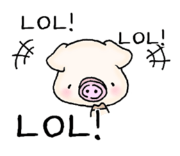Oink Pig (In English) sticker #13535155