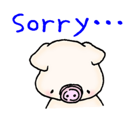 Oink Pig (In English) sticker #13535156