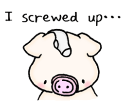 Oink Pig (In English) sticker #13535164