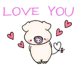 Oink Pig (In English) sticker #13535173