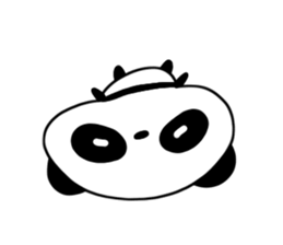 Languid panda sticker #13535473