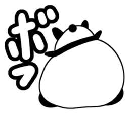 Languid panda sticker #13535475