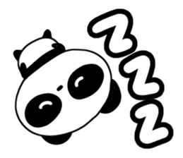 Languid panda sticker #13535484