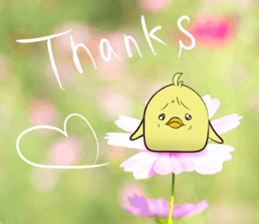 The Thinker bird 3 message of photo sticker #13535790