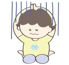 human and dog sticker #13535804