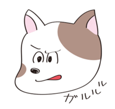 human and dog sticker #13535815