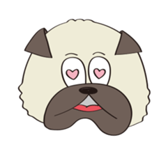 human and dog sticker #13535816