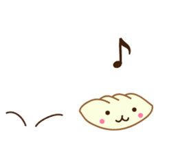 Puni-chan of dumplings sticker #13535915