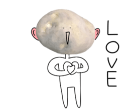 Surreal potatoes sticker #13536047