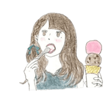 sweet and mysterious girls sticker #13536104