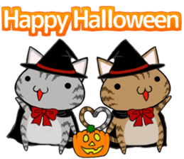 Cat ASHver kitten's Halloween party sticker #13536727