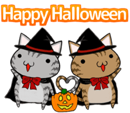 Cat ASHver kitten's Halloween party sticker #13536727