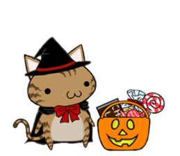 Cat ASHver kitten's Halloween party sticker #13536729