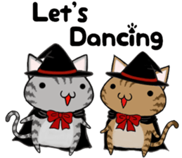 Cat ASHver kitten's Halloween party sticker #13536736