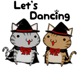 Cat ASHver kitten's Halloween party sticker #13536736