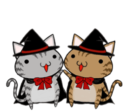 Cat ASHver kitten's Halloween party sticker #13536764