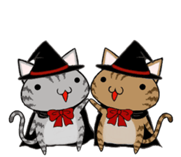 Cat ASHver kitten's Halloween party sticker #13536764