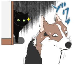 one black cat sticker sticker #13537335