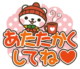 It's a winter bear / Big letter ver. sticker #13537561