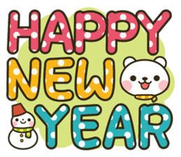 It's a winter bear / Big letter ver. sticker #13537568