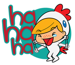 Happiness Chicken sticker #13538028