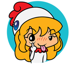 Happiness Chicken sticker #13538046