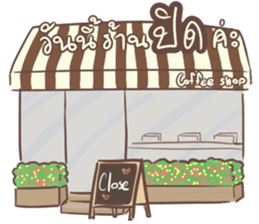 full cup coffee girl sticker #13538571