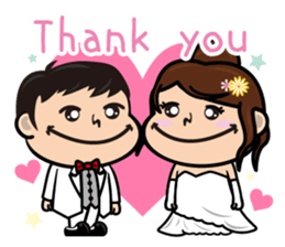 Marriage gift sticker #13539654