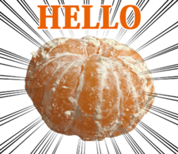 Surreal orange sticker #13539678