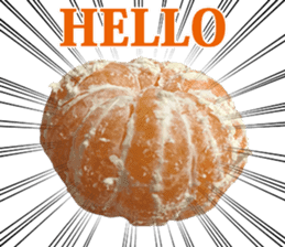 Surreal orange sticker #13539678