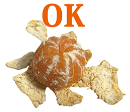 Surreal orange sticker #13539680