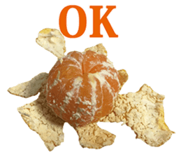 Surreal orange sticker #13539680