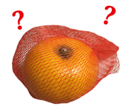 Surreal orange sticker #13539681