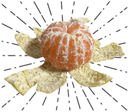 Surreal orange sticker #13539694