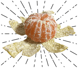 Surreal orange sticker #13539694