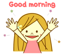 Cute girl of a smile sticker sticker #13540390