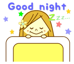 Cute girl of a smile sticker sticker #13540391