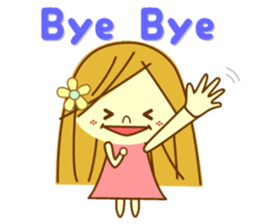 Cute girl of a smile sticker sticker #13540397