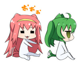 Kawaii Nekomimi girl4 sticker #13540752