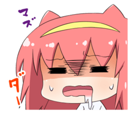 Kawaii Nekomimi girl4 sticker #13540753