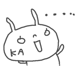 Name Ka cute Rabbit stickers! sticker #13541781