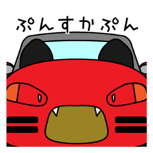 Cute Animal Cars sticker #13542366