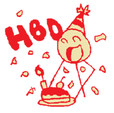 The Stick Man sticker #13542393