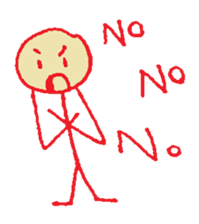 The Stick Man sticker #13542394