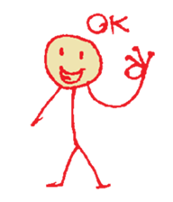 The Stick Man sticker #13542395