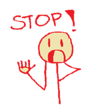The Stick Man sticker #13542398