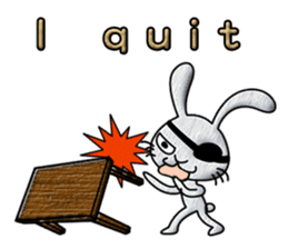 bunny hooligan(English) sticker #13542667