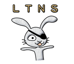 bunny hooligan(English) sticker #13542677
