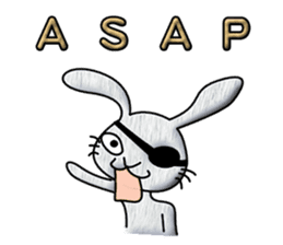 bunny hooligan(English) sticker #13542691