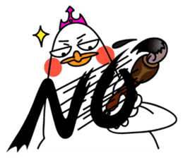 Queen Goose and her crown's diary sticker #13542807
